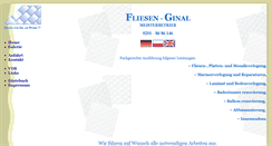 Desktop Screenshot of fliesen-ginal.type.pl